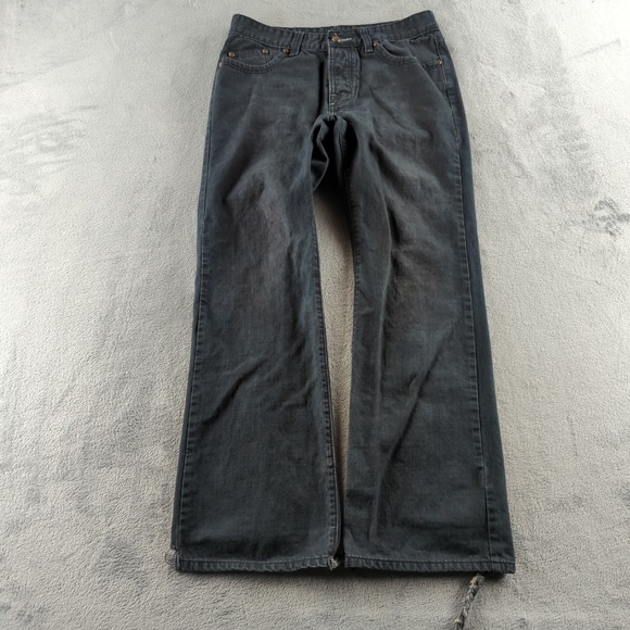 Rock & Republic Jeans Mens 34 (Fits 32x31) Black Faded Straight Distressed Y2K - Picture 3 of 11